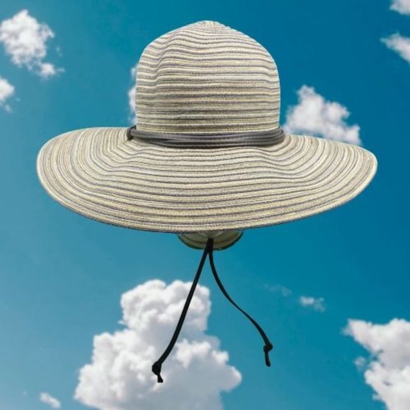 Sloggers Striped Widebrim Sun Hat - Picture 1 of 15